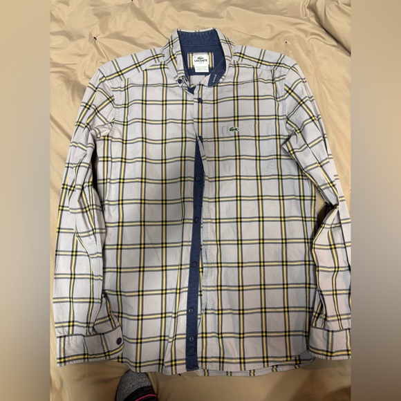 Lacoste slim fit button down size 40 - Picture 2 of 12